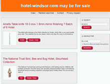 Tablet Screenshot of hotel-windsor.com